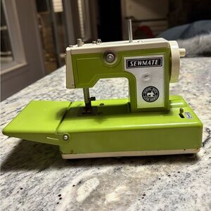Vintage Metal Sewmate Toy Sewing Machine